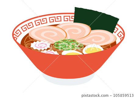 開胃醬油拉麵插畫 105859513