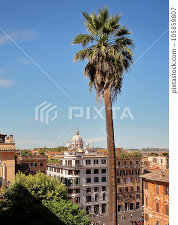 View from the top of the Spanish Steps 105859807