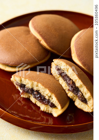 Dorayaki cut in half Dorayaki cut in half 105860496