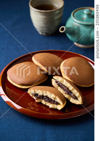 Dorayaki cut in half Dorayaki cut in half 105860498