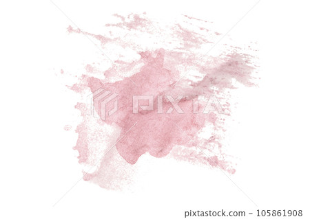 pink watercolor background. Artistic hand paint. isolated on white background pink watercolor background. Artistic hand paint. isolated on white background 105861908