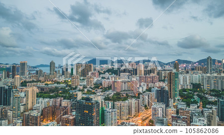 Aug 12 2023 Kowloons Urban Heartbeat, Middle Cityscape in Vibrant Motion Aug 12 2023 Kowloons Urban Heartbeat, Middle Cityscape in Vibrant Motion 105862086