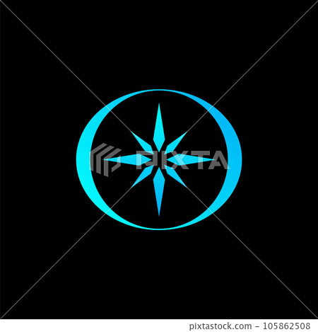 Logo design graphic concept creative abstract premium vector stock sign unique compass swoosh. Related transportation sailor adventure forest outdoor Logo design graphic concept creative abstract premium vector stock sign unique compass swoosh. Related transportation sailor adventure forest outdoor 105862508