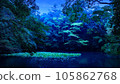 Early morning blue pond 105862768