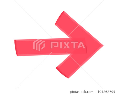Marker style handwritten arrow 105862795