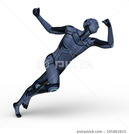 Male cyborg 105863833