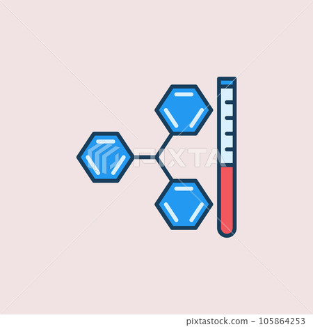 Test Tube and Molecule vector Chemical Formula... - Stock Illustration ...