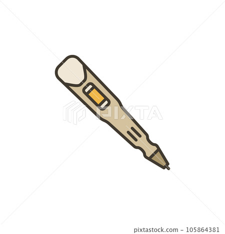 3D Pen vector technology device concept creative colored icon 105864381