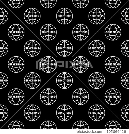 Economic Sanctions vector concept line seamless pattern Economic Sanctions vector concept line seamless pattern 105864426