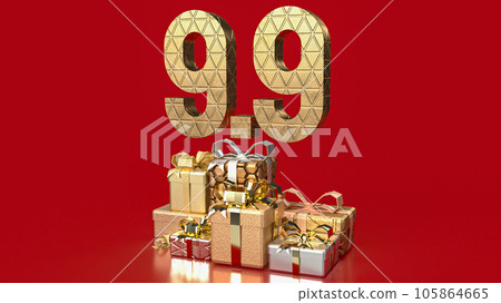 The 9.9 promotion of 9 month  for shopping concept  3d rendering 105864665