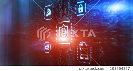 Data Protection and internet cuber security concept. Secured access 105864827
