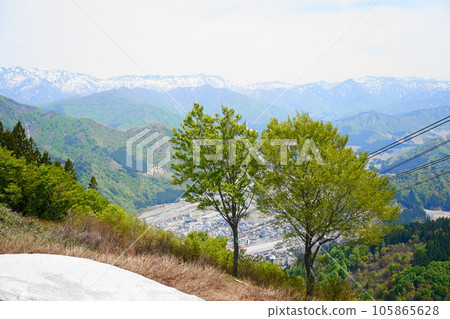 Yuzawa Town from Alp no Sato Yuzawa Town from Alp no Sato 105865628