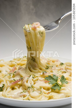 Spaghetti Carbonara 105865694