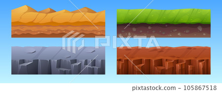 Game seamless ground and underground layer Game seamless ground and underground layer 105867518