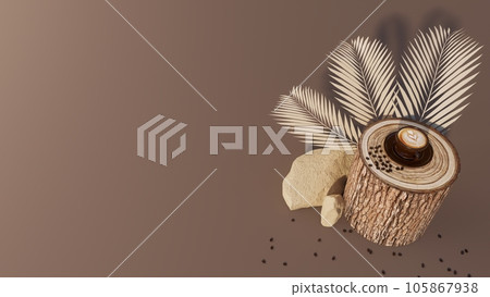 international coffee day background template,cup of coffee and coffee beans against a background of calm tones, with blank space for text, 3d illustration rendering international coffee day background template,cup of coffee and coffee beans against a background of calm tones, with blank space for text, 3d illustration rendering 105867938