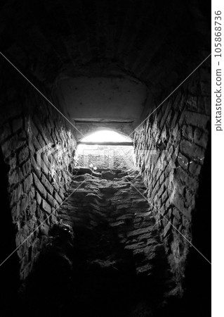 Very ancient bottles of wine lies in retro dark cellar Very ancient bottles of wine lies in retro dark cellar 105868736