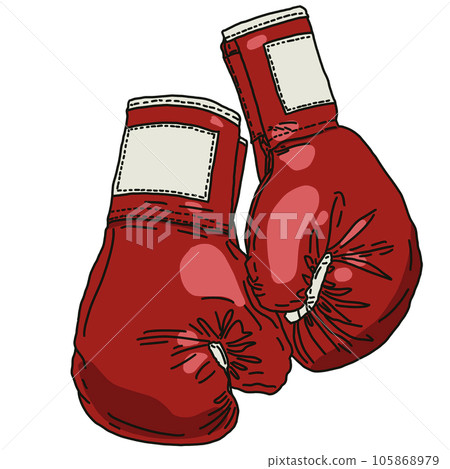 Red boxing gloves Red boxing gloves 105868979