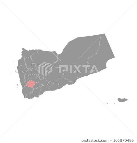Ibb governorate, administrative division of the country of Yemen. Vector illustration. Ibb governorate, administrative division of the country of Yemen. Vector illustration. 105870496