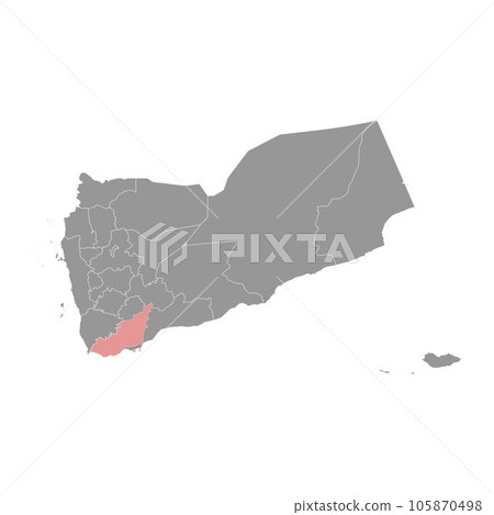 Lahij governorate, administrative division of the country of Yemen. Vector illustration. Lahij governorate, administrative division of the country of Yemen. Vector illustration. 105870498