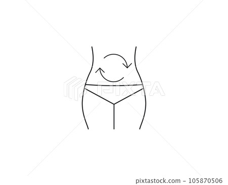 Metabolism, body icon. Vector illustration. Metabolism, body icon. Vector illustration. 105870506