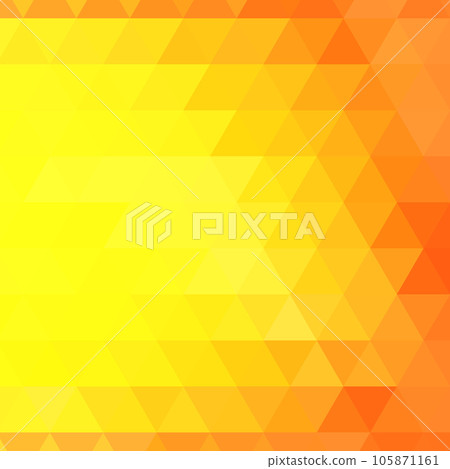 Yellow triangular abstract background. Geometric template for presentation. Vector graphics. Design element. Yellow triangular abstract background. Geometric template for presentation. Vector graphics. Design element. 105871161