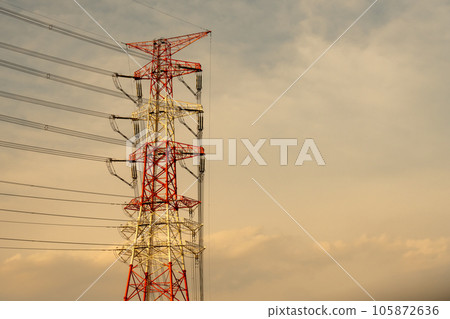 Power Transmission Line, power cable, power line 105872636