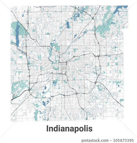 Indianapolis map, administrative area Indianapolis map, administrative area 105873395