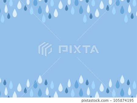 雨滴背景框架藍色背景 雨滴背景框架藍色背景 105874195