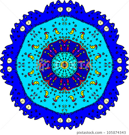 Colorful abstract mandala Colorful abstract mandala 105874343