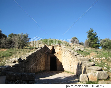 Ancient ruins of Mycenae in Greece 105874796