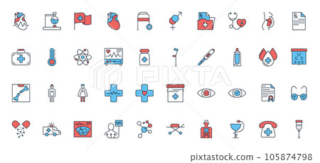 Medical Vector Icons Set 105874798