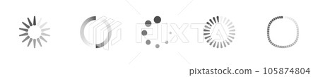 Download sign set. Load icons set. Load system. Data load. Loading bar. Froze computer. Vector stock illustration. Vector illustration Download sign set. Load icons set. Load system. Data load. Loading bar. Froze computer. Vector stock illustration. Vector illustration 105874804