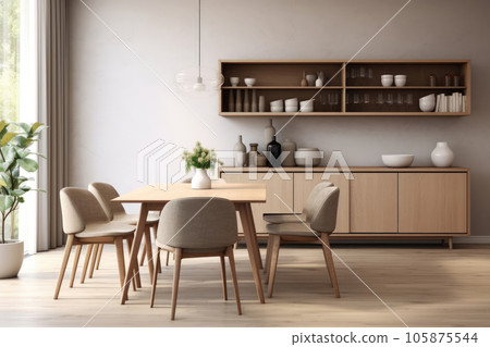 Photo of the living room. The dining table is near the window Photo of the living room. The dining table is near the window 105875544