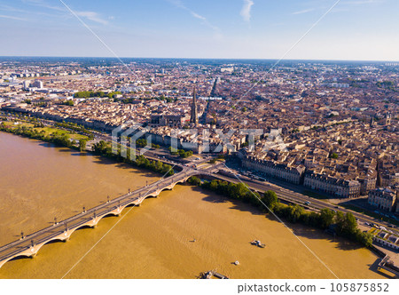 Day aerial cityscape of Bordeaux Day aerial cityscape of Bordeaux 105875852