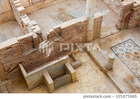 Ruins of antique terrace houses at Ephesus, Izmir province,Turkey Ruins of antique terrace houses at Ephesus, Izmir province,Turkey 105875980
