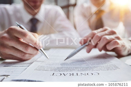 pointing a finger at one clause in a contract pointing a finger at one clause in a contract 105876211