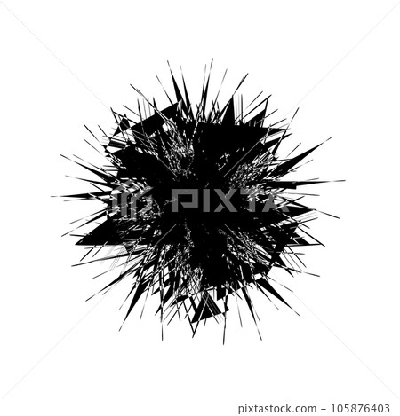 Vector abstract object. Explosion effect. Vector abstract object. Explosion effect. 105876403
