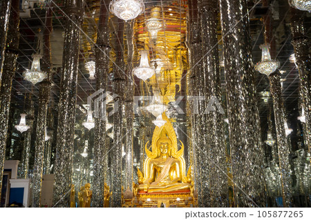 The golden Buddha statue The golden Buddha statue 105877265