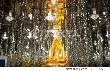 The golden Buddha statue The golden Buddha statue 105877266
