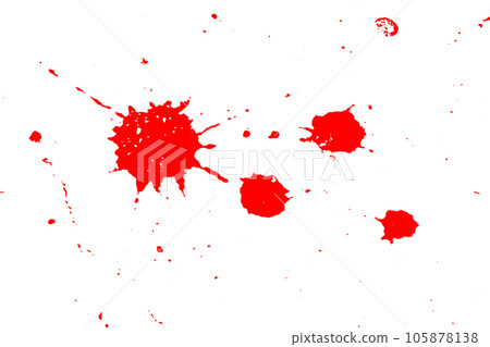 Grunge red droplet splash textured background (Vector). Use for blood decoration, halloween, bleeding injury 105878138