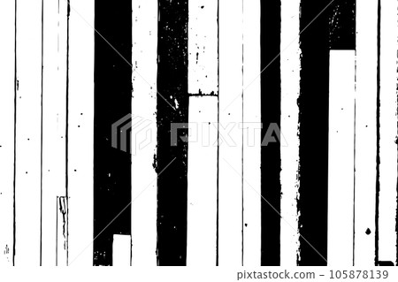 Grunge black and white color wood plate textured background for decoration 105878139