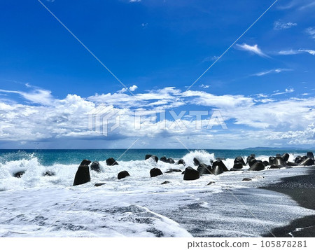 駿河灣的波浪風光 105878281
