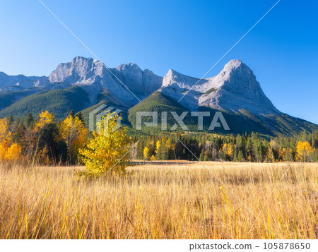 High rocky mountains. Banff National Park, Alberta, Canada. High rocky mountains. Banff National Park, Alberta, Canada. 105878650