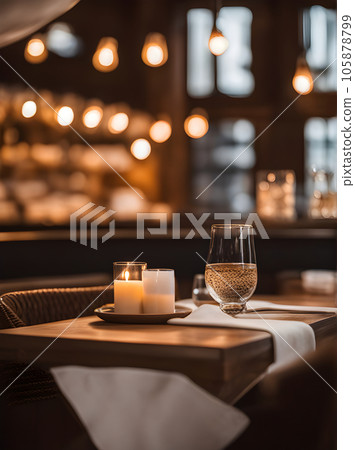Salt grains colors lights details cozy restaurant 105878799