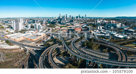 Bowen Hills Interchange in Brisbane Australia Bowen Hills Interchange in Brisbane Australia 105879100