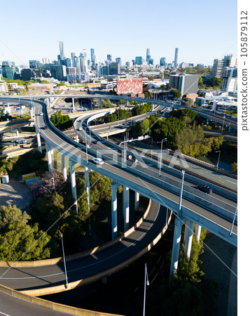 Bowen Hills Interchange in Brisbane Australia Bowen Hills Interchange in Brisbane Australia 105879112