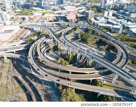 Bowen Hills Interchange in Brisbane Australia Bowen Hills Interchange in Brisbane Australia 105879147