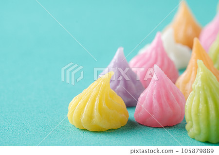 Thai Dessert (Allure) on Light green Background. Thai Dessert (Allure) on Light green Background. 105879889