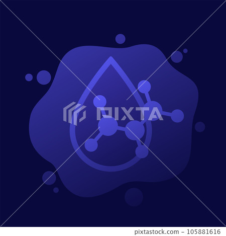 Acid drop icon, vector design Acid drop icon, vector design 105881616