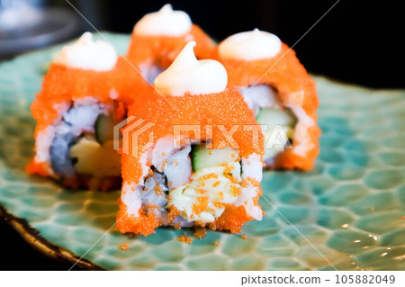 California maki or Japanese rolls ,Japanese food 105882049